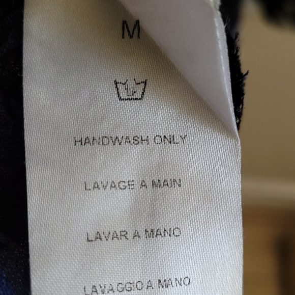 Like New, Goldie, Floral, Mini Skater Dress, Sz M, Black & Blue - Picture 6 of 6